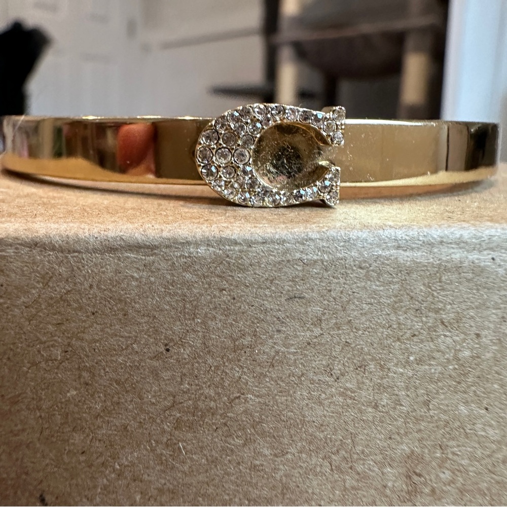 COACH Pave Signature Hinged Bangle - Picture 11 of 11